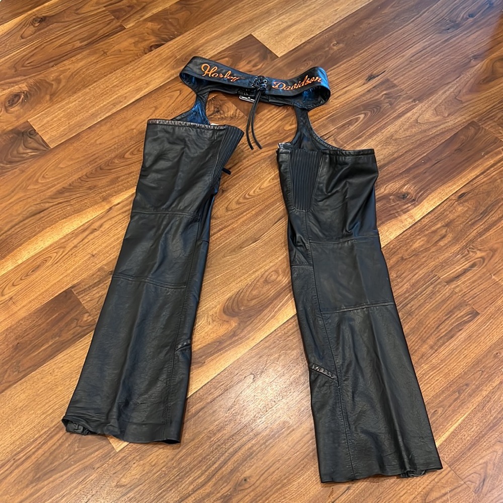 Harley Davidson Riding Gear Leather Chaps Gem